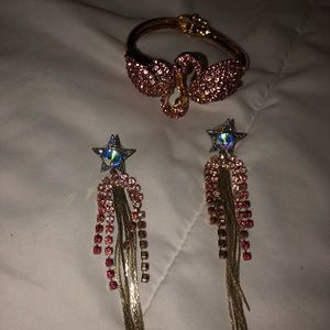 Bracelet and earrings set